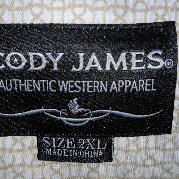 CODY JAMES 2XL BLUE CHECKED WESTERN BUTTON DOWN CASUAL SHIRT BUTTON DOWN… - Picture 4 of 8